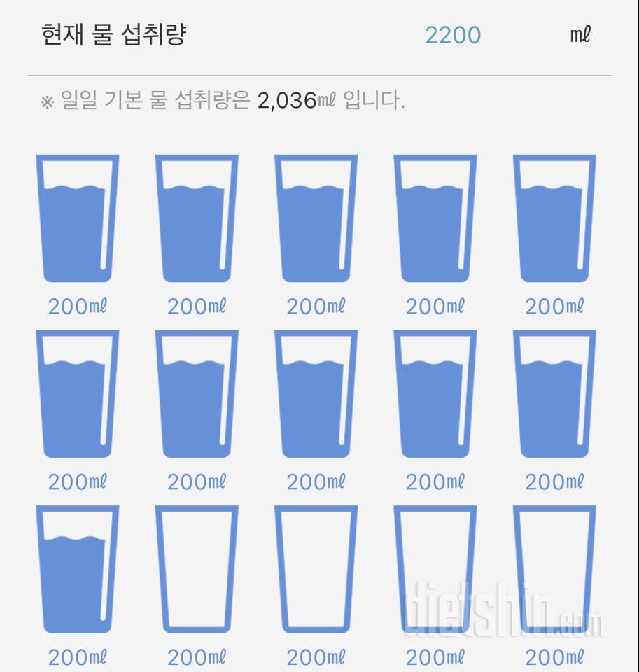 30일 하루 2L 물마시기 92일차 성공!