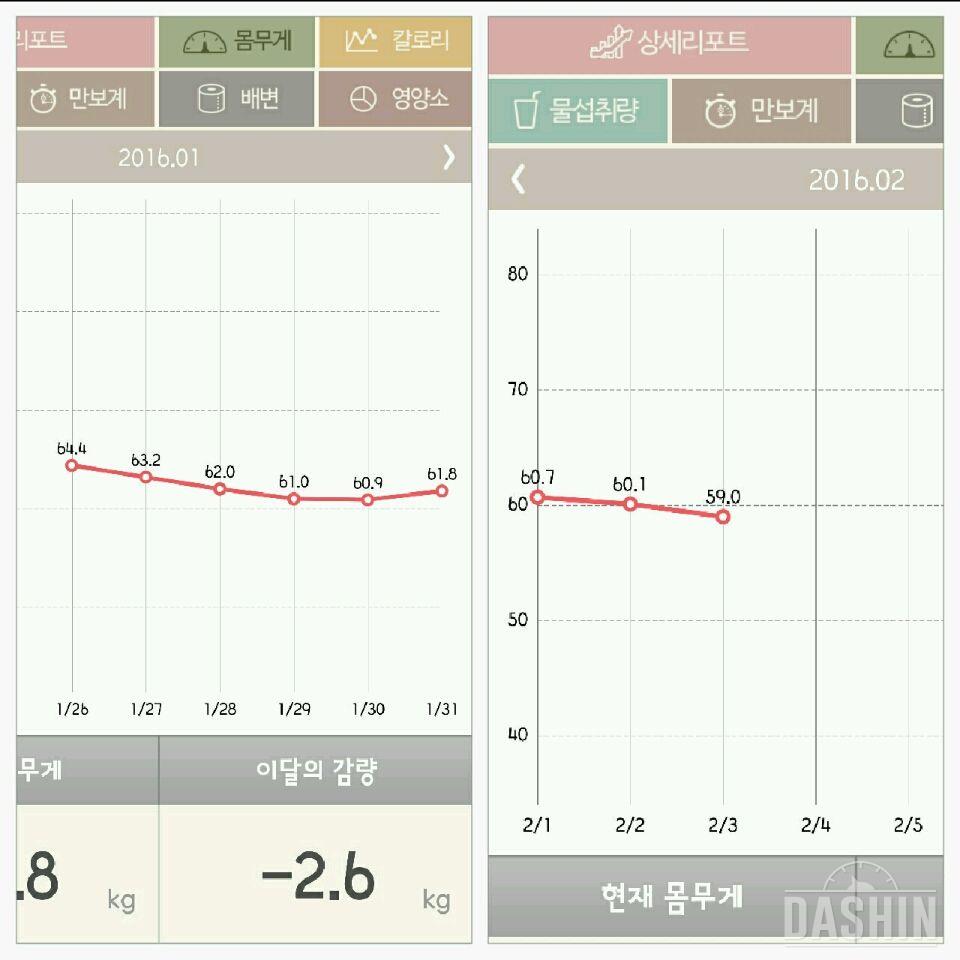 1월 26일부터 2월 3일현재