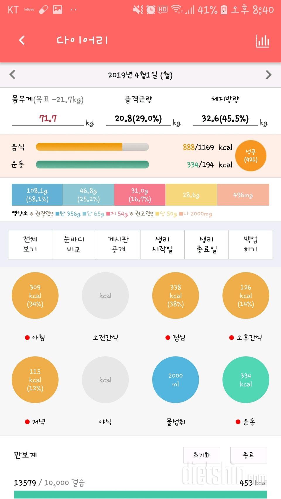 30일 야식끊기 13일차 성공!