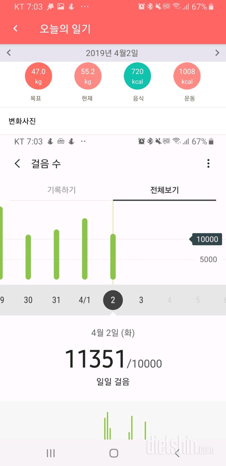 7일째~