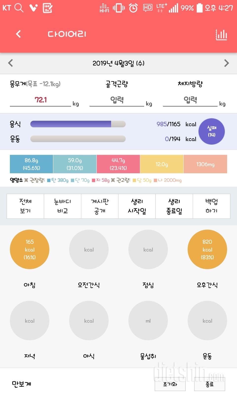 30일 야식끊기 28일차 성공!