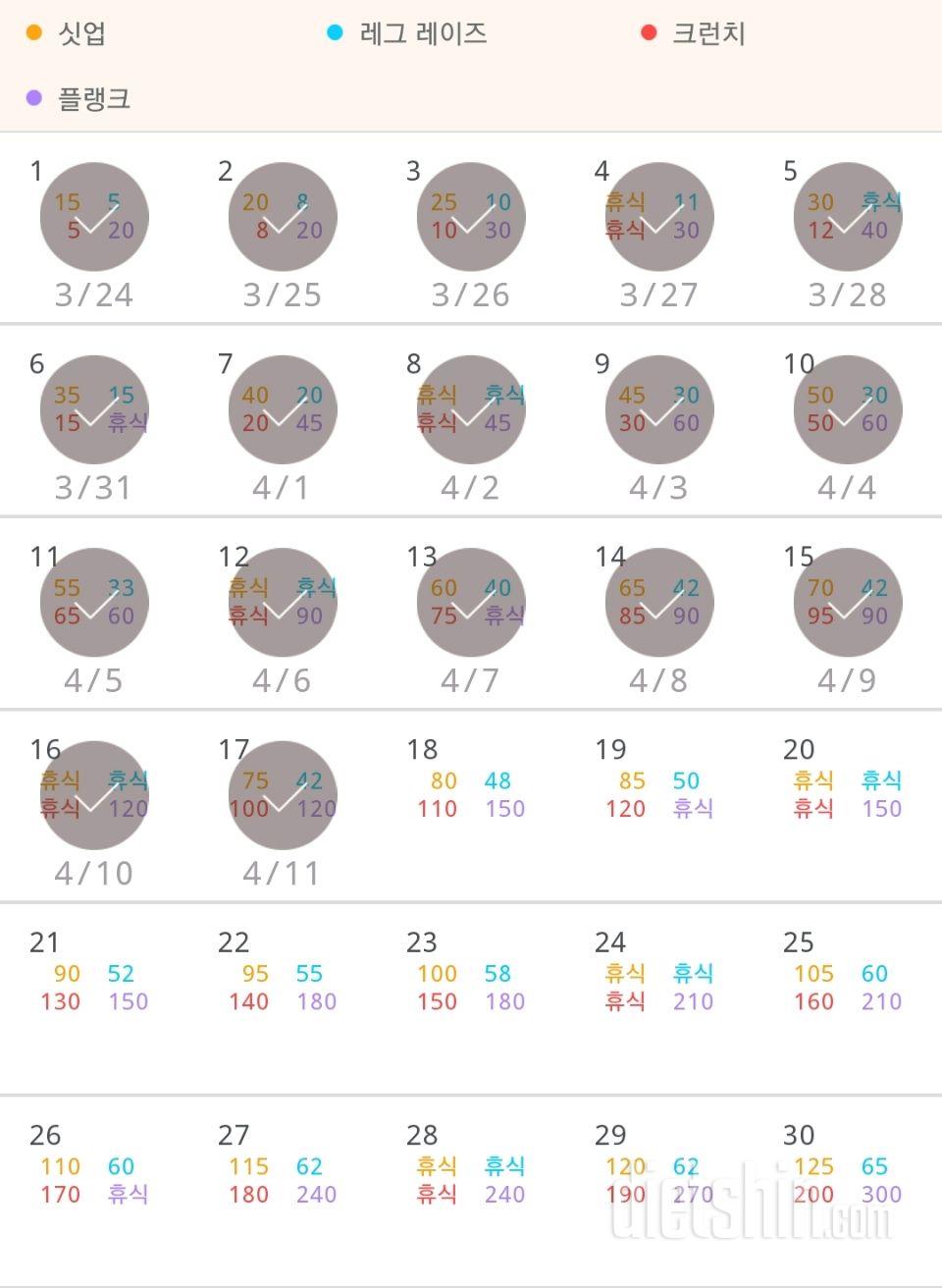 30일 복근 만들기 377일차 성공!