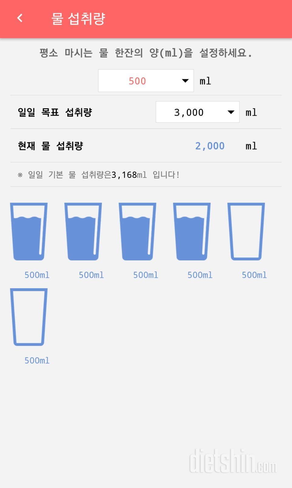 30일 하루 2L 물마시기 12일차 성공!