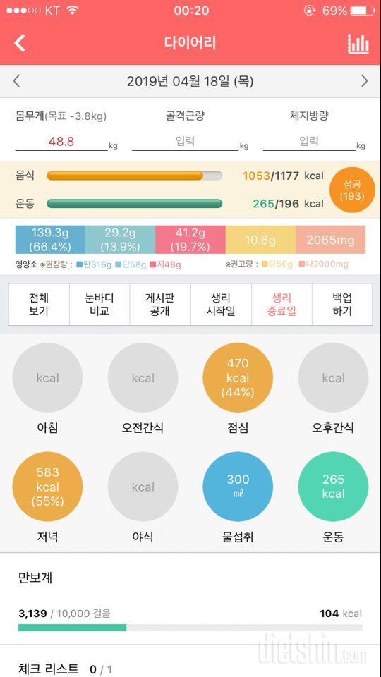 30일 야식끊기 7일차 성공!