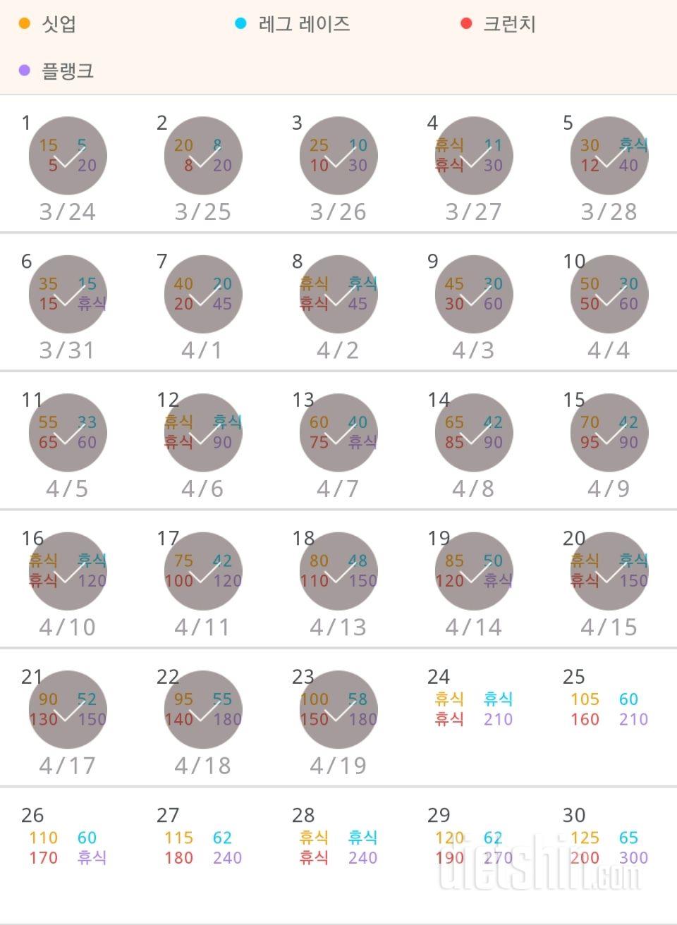 30일 복근 만들기 383일차 성공!