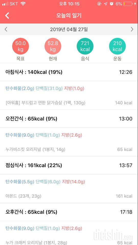 단헐적단식 재시작 5일차 (-3.4kg)