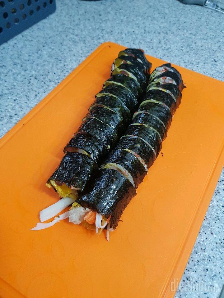 밥없는 김밥!!!밥대신 크레미써요