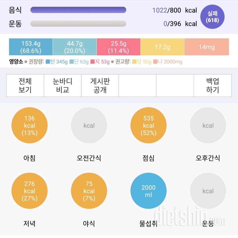 30일 당줄이기 1일차 성공!