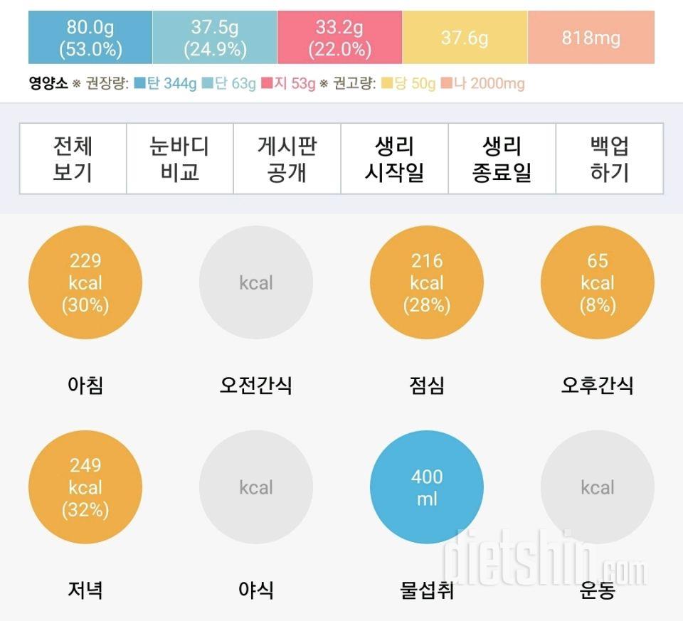 30일 1,000kcal 식단 5일차 성공!