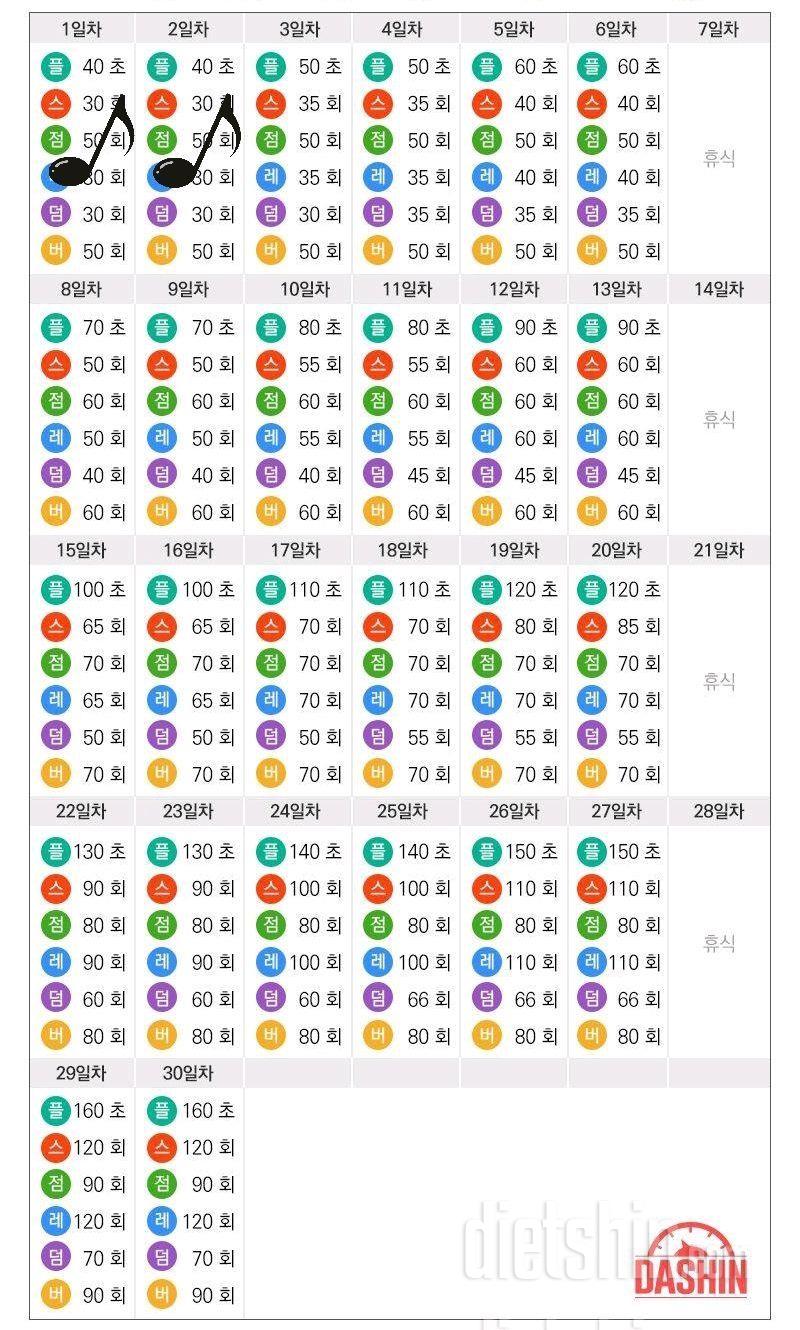 [다신 14기 운동미션] 2일차