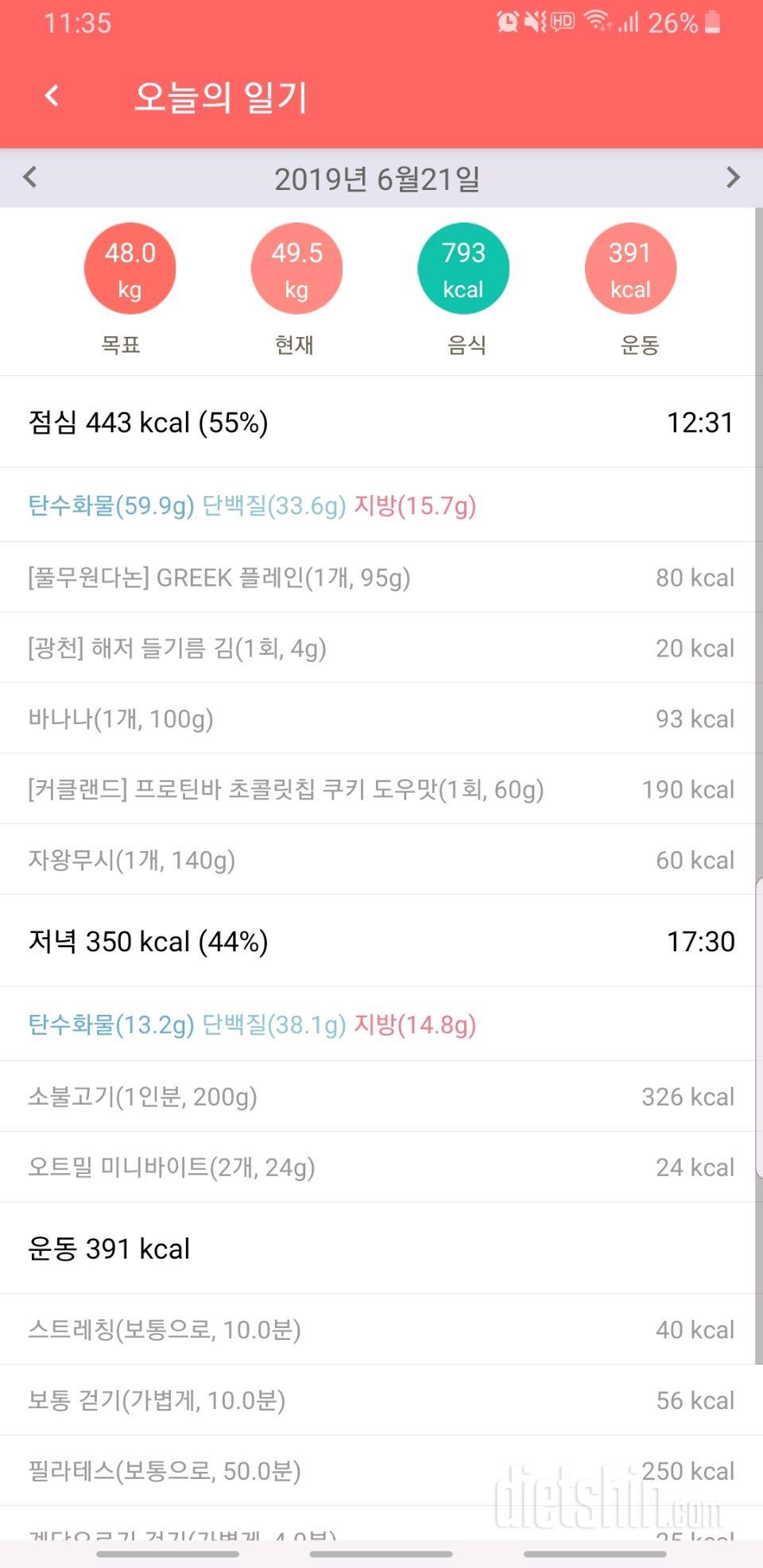 간헐적단식 101일차