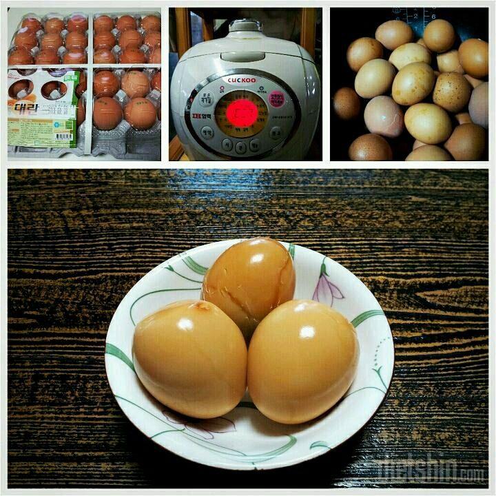 전기 압력솥으로 구운달걀 만들기