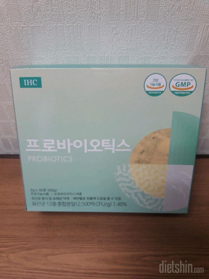 IHC 프로바이오틱스 유산균 받았어요!