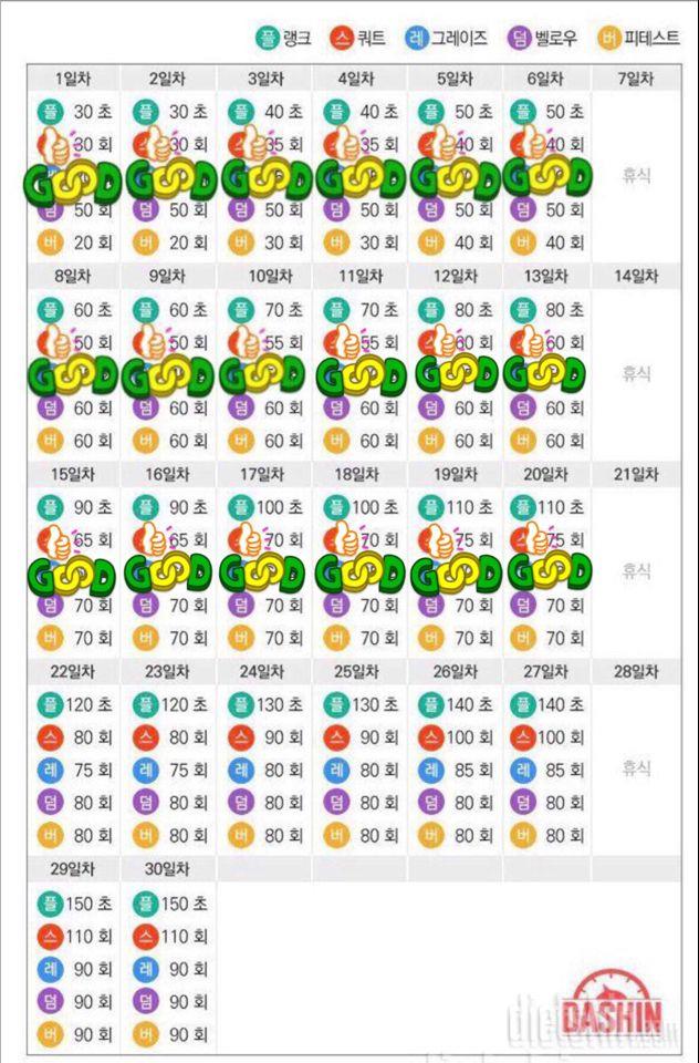 [다신 14기 운동미션] 20일차