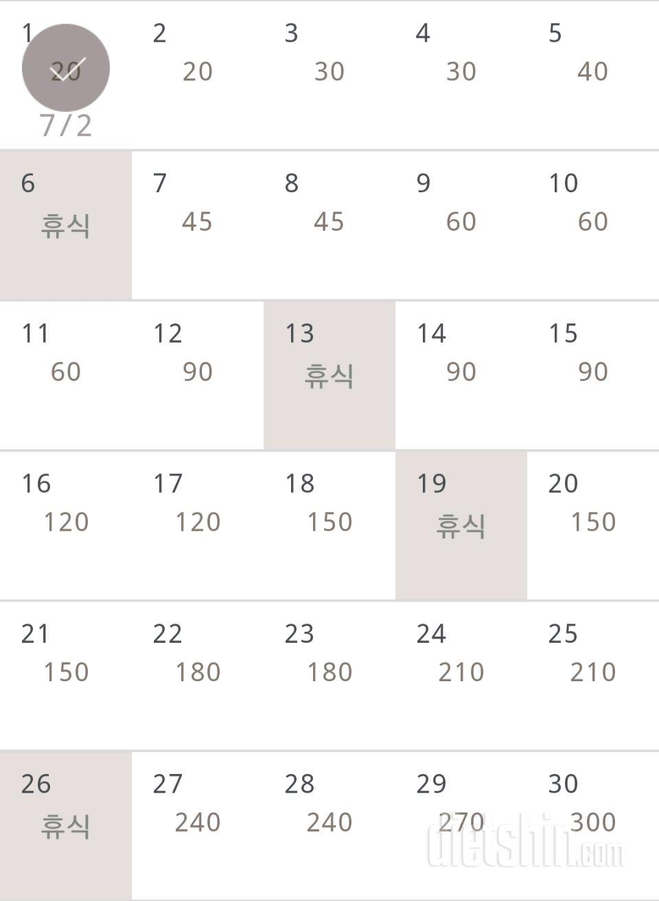 30일 플랭크 31일차 성공!