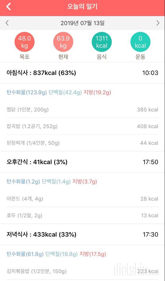 30일 야식끊기 7일차 성공!