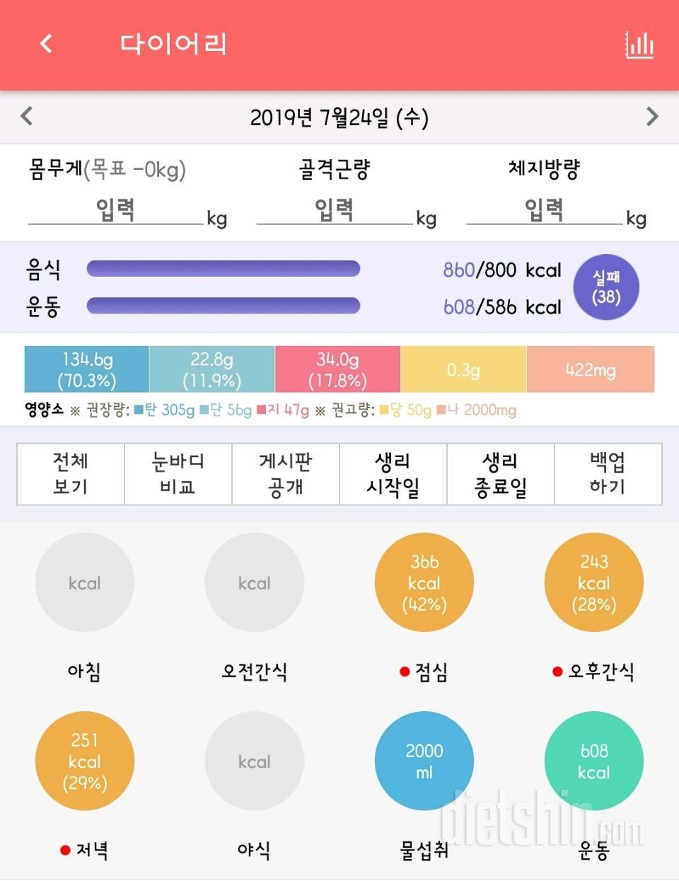 30일 하루 2L 물마시기 36일차 성공!