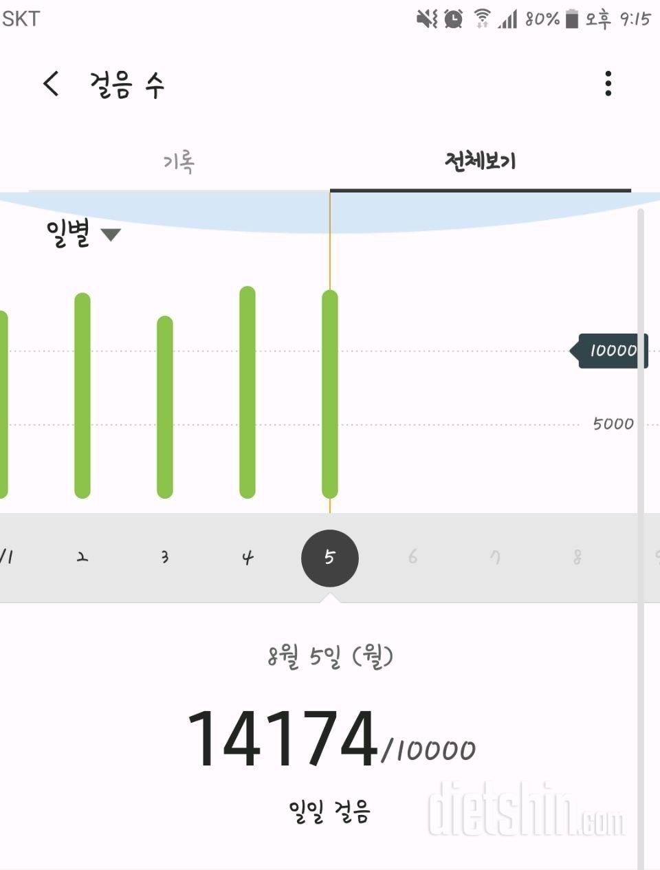 30일 만보 걷기 19일차 성공!