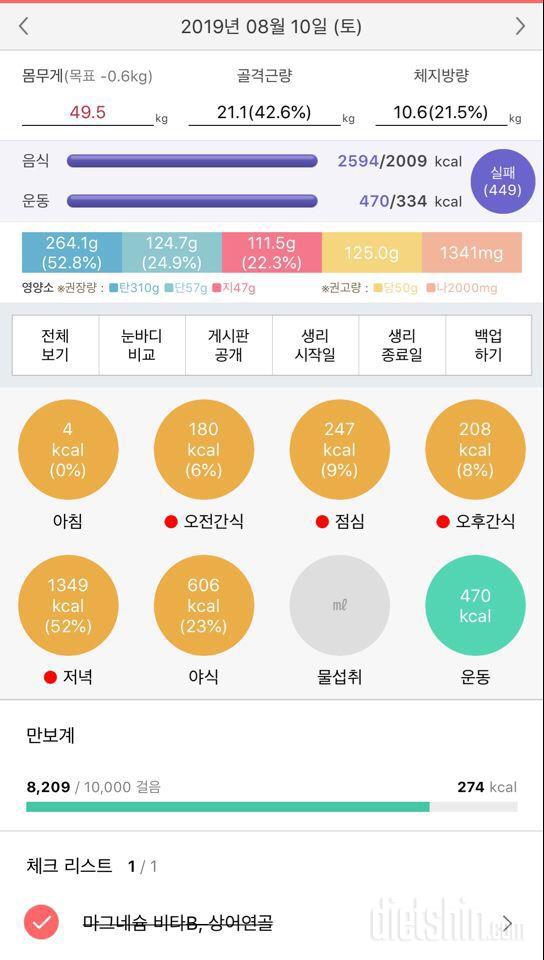 주말 이틀치 & 0812 금일 공체