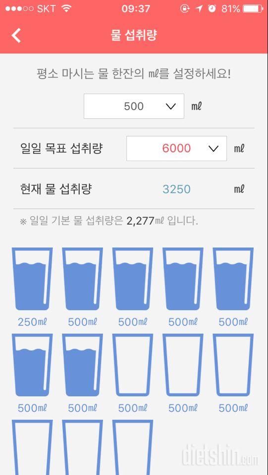 30일 하루 2L 물마시기 84일차 성공!