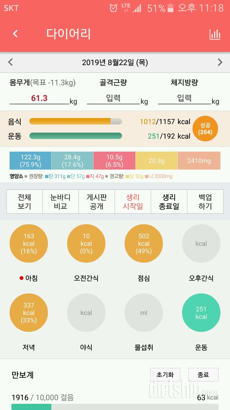 늦은밤 하루를 마무리하며..