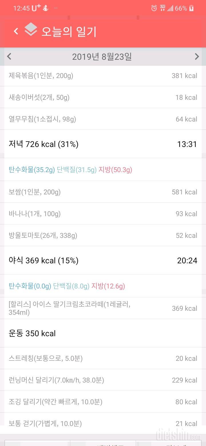 보쌈먹다 플래티 19일 8/23