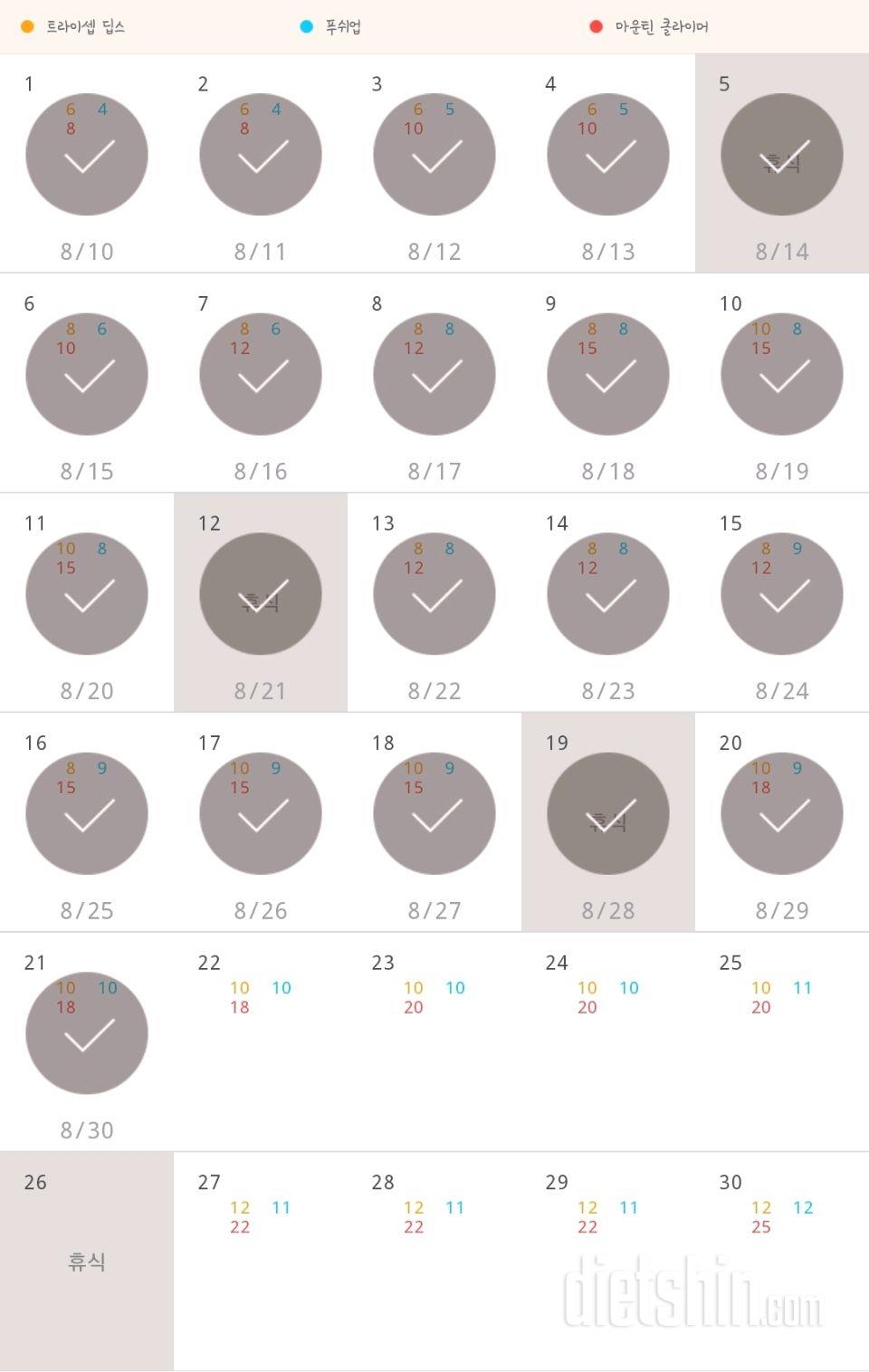 30일 슬림한 팔 381일차 성공!