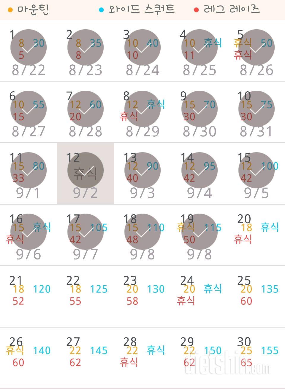 30일 체지방 줄이기 19일차 성공!