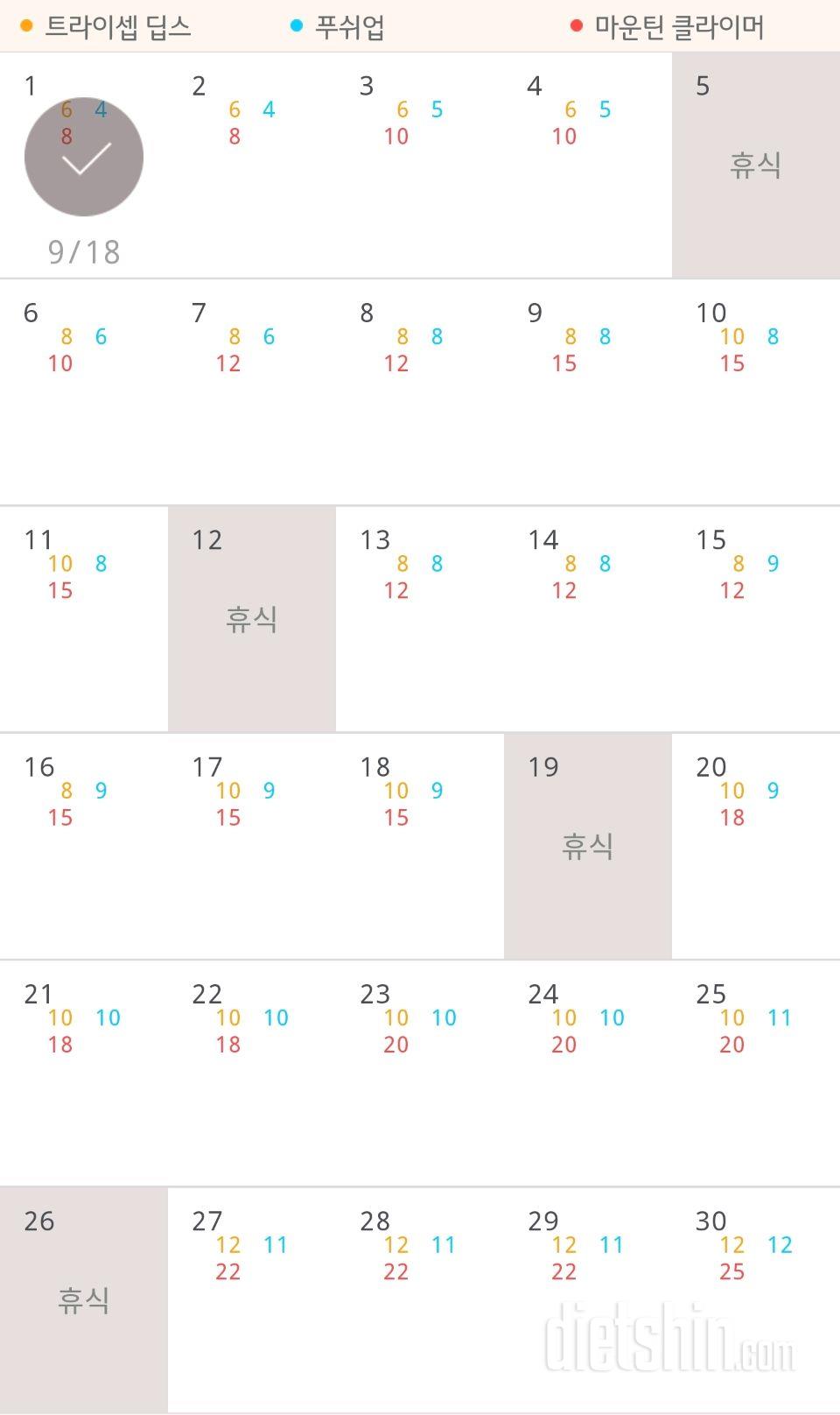 30일 슬림한 팔 31일차 성공!