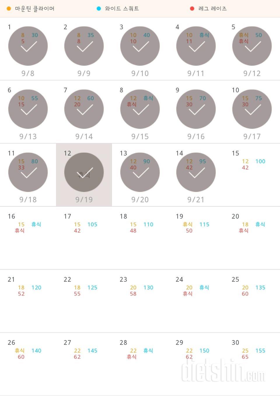 30일 체지방 줄이기 14일차 성공!