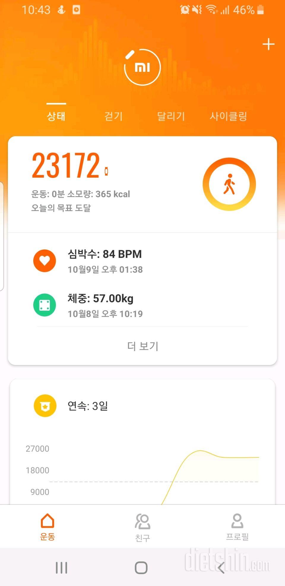 30일 만보 걷기 2일차 성공!