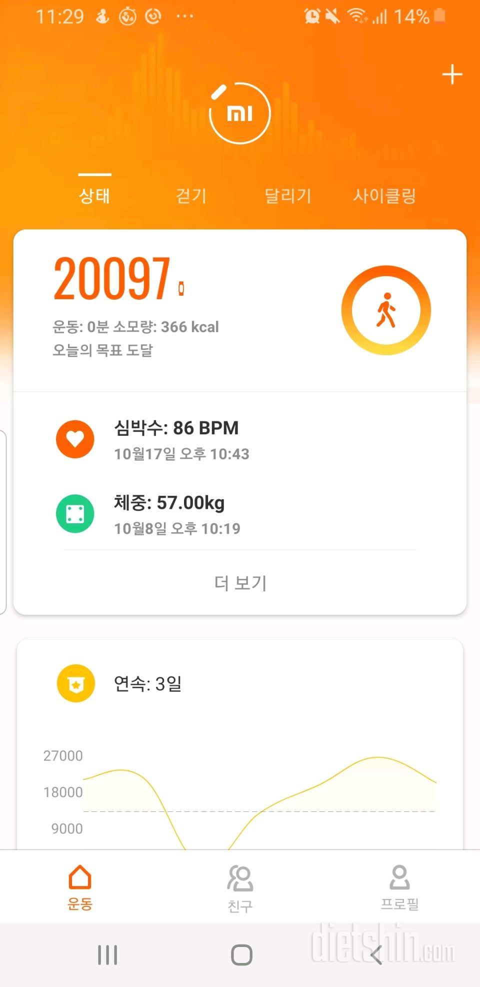 30일 만보 걷기 10일차 성공!