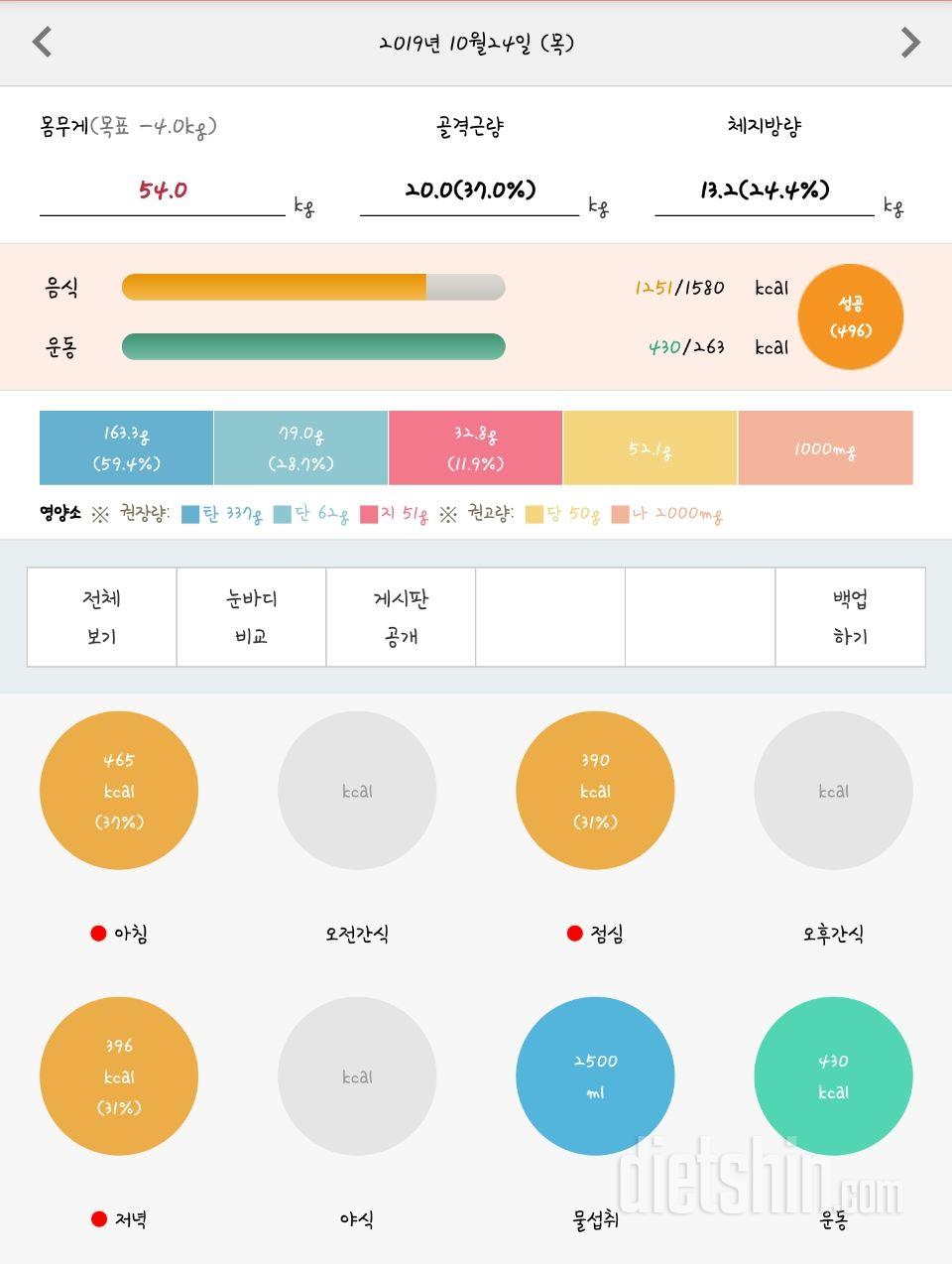 30일 하루 2L 물마시기 6일차 성공!