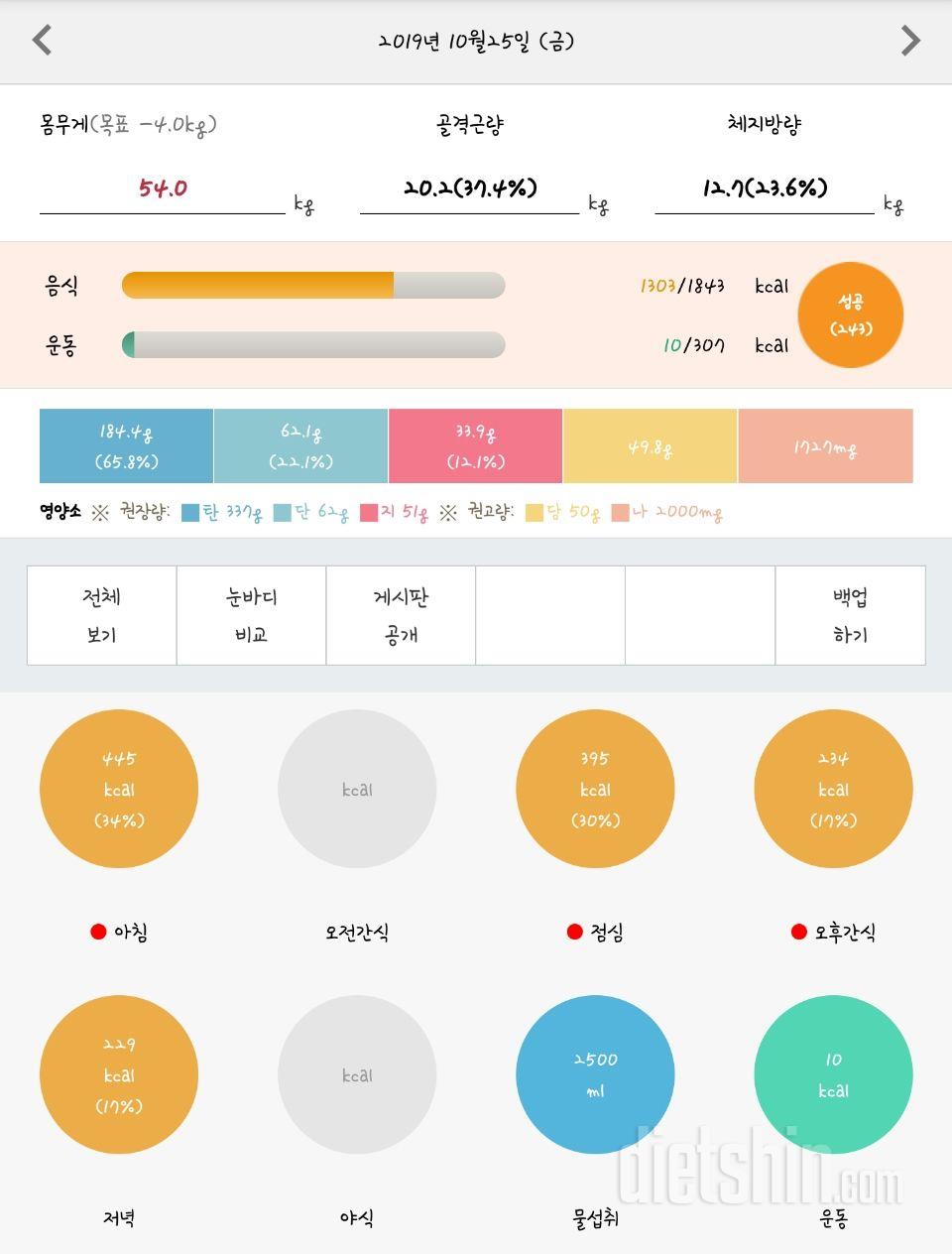 30일 하루 2L 물마시기 7일차 성공!