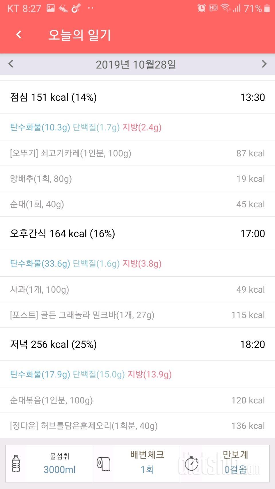 30일 밀가루 끊기 15일차 성공!