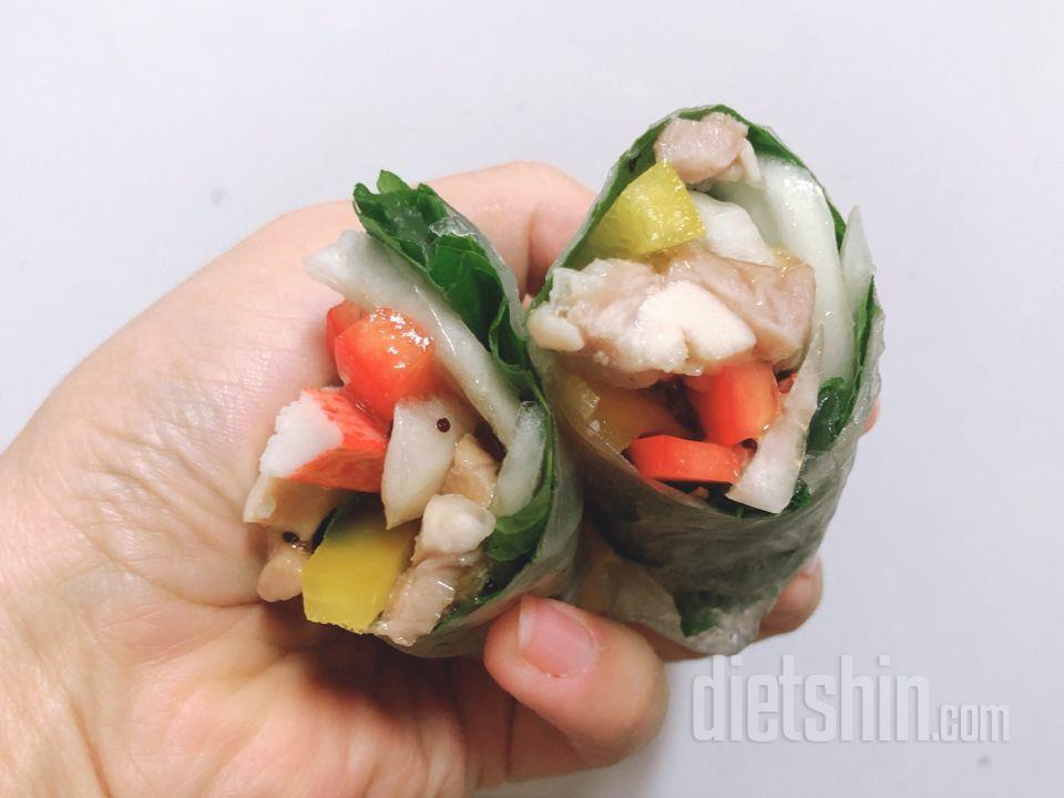 채소듬뿍 월남쌈에 달달한 벨라잼이랑 냠냠🌯🥗