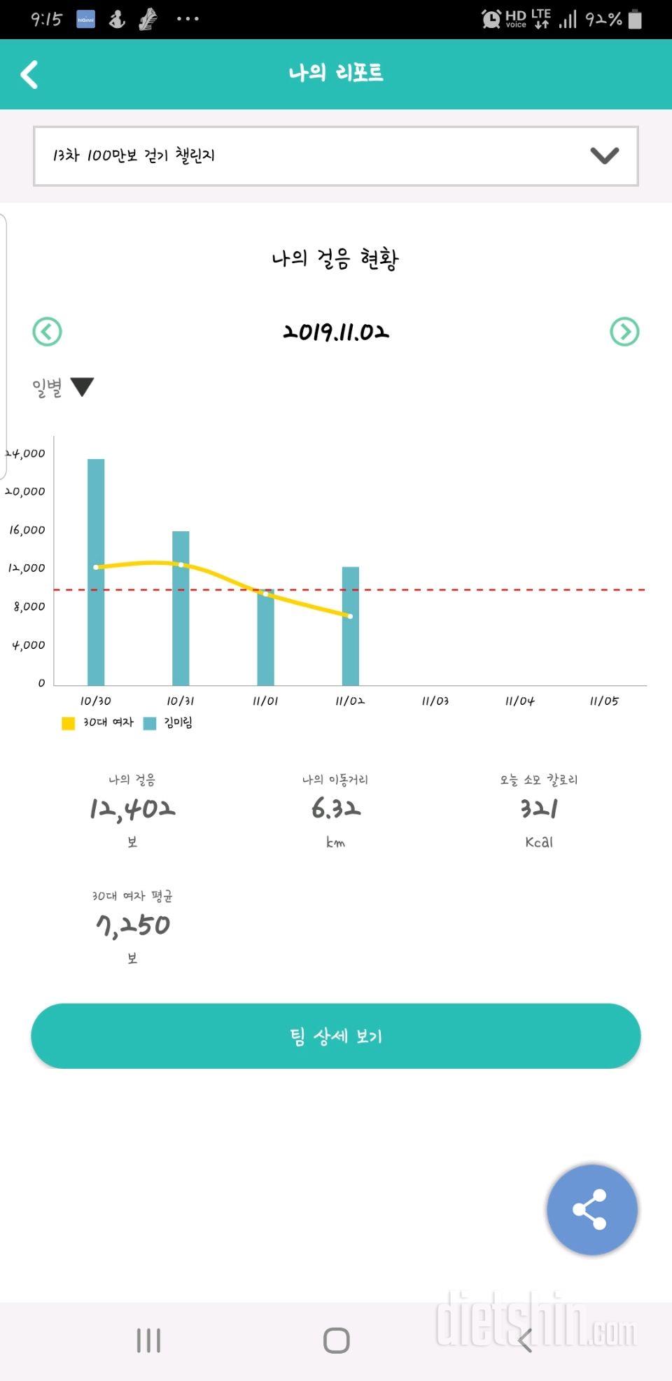 30일 만보 걷기 598일차 성공!