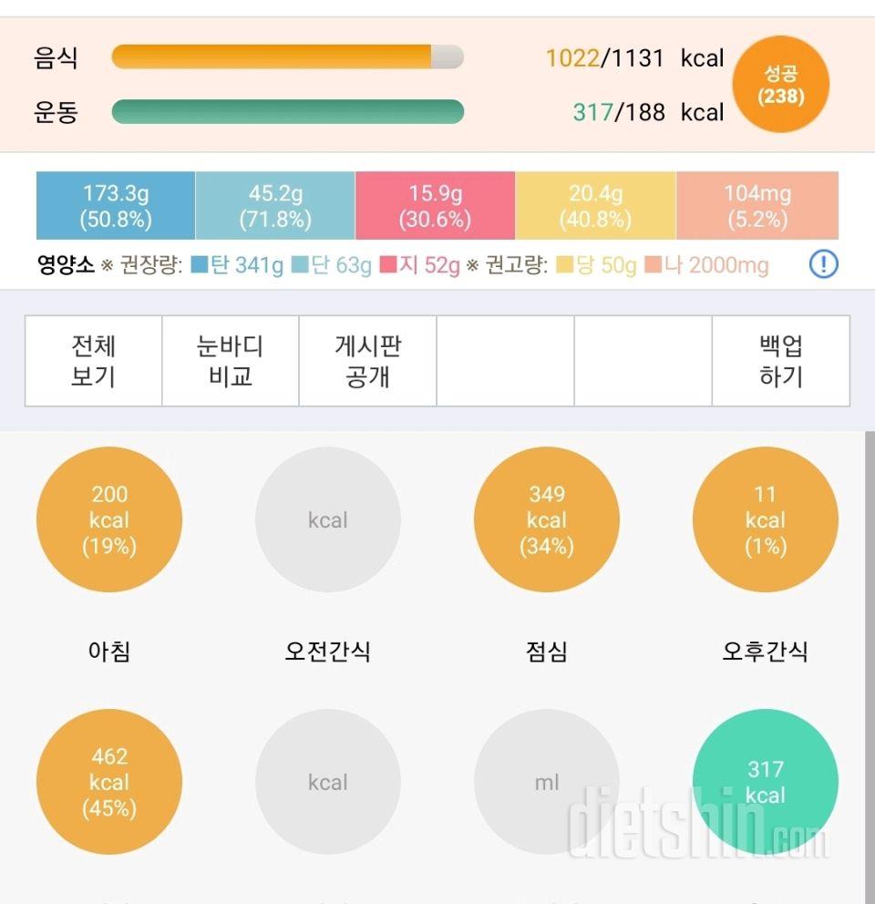 30일 야식끊기 8일차 성공!