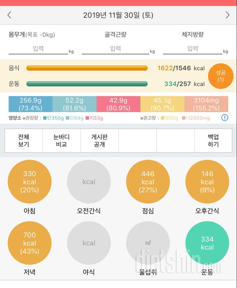 30일 당줄이기 4일차 성공!