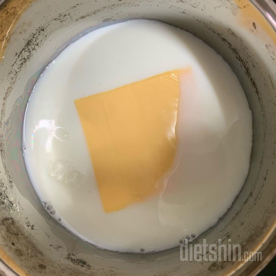 우유+치즈+s파게티