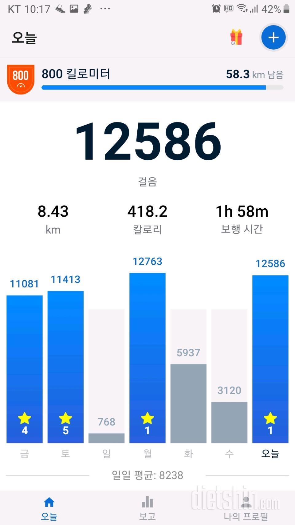 30일 만보 걷기 46일차 성공!