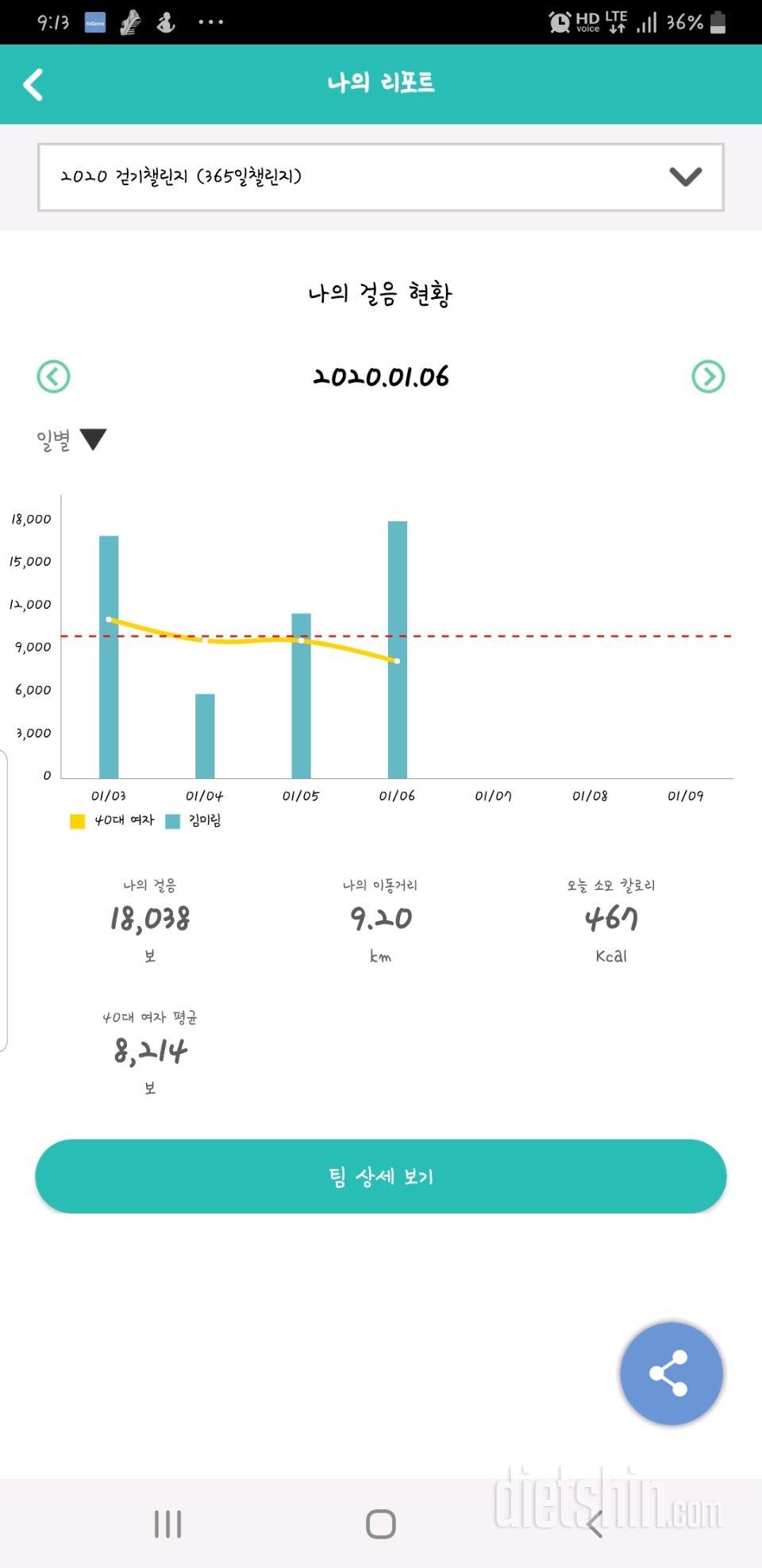 30일 만보 걷기 657일차 성공!