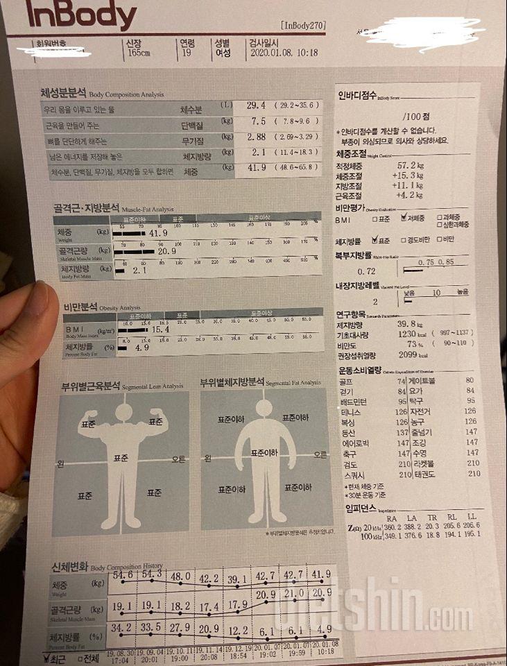 인바디가 심각한거같아요..전문가가 같이 봐줫으먼 좋겠어요