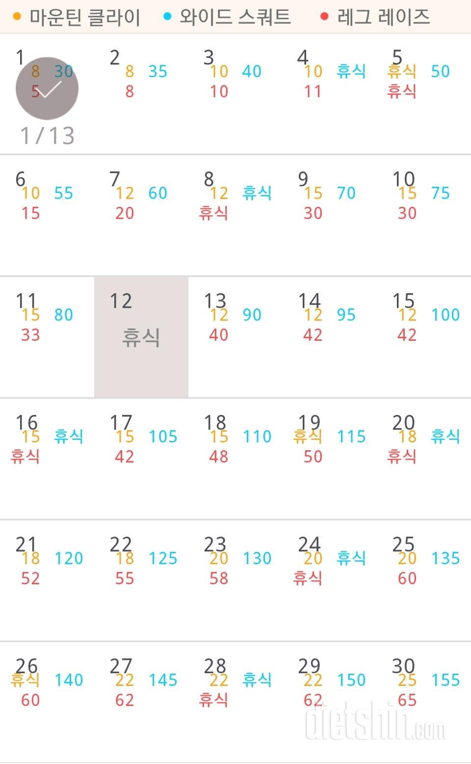 30일 체지방 줄이기 91일차 성공!