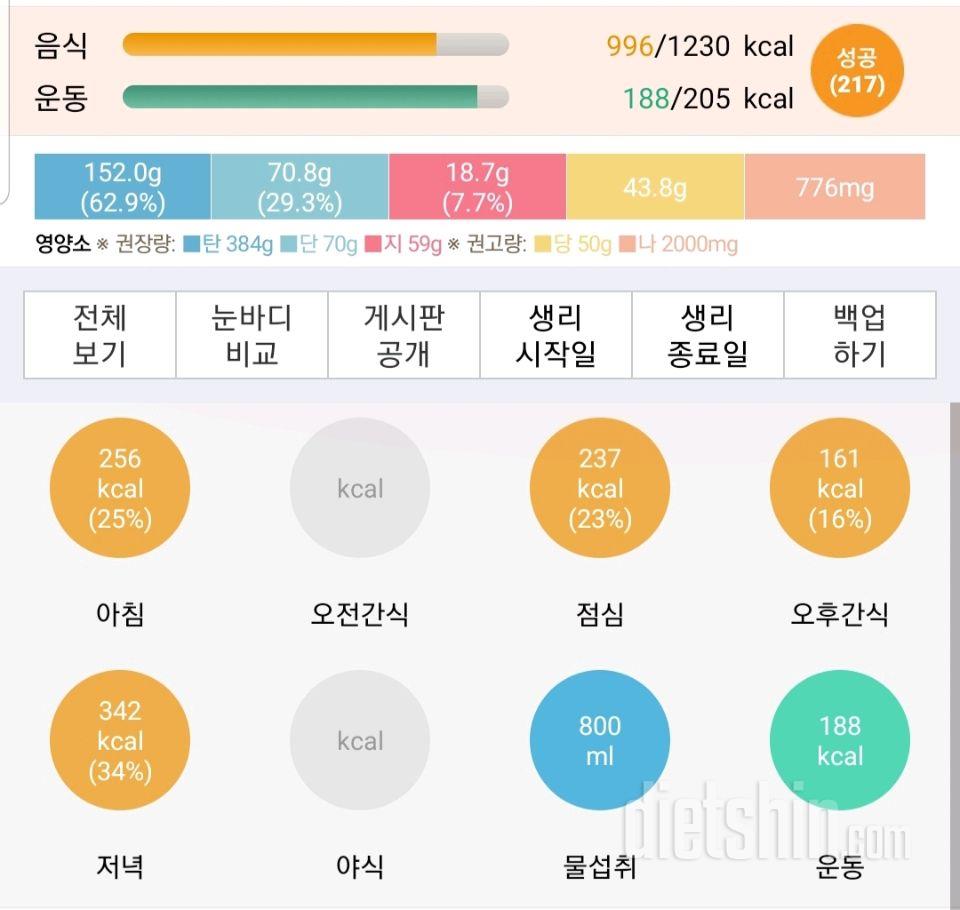 30일 1,000kcal 식단 10일차 성공!