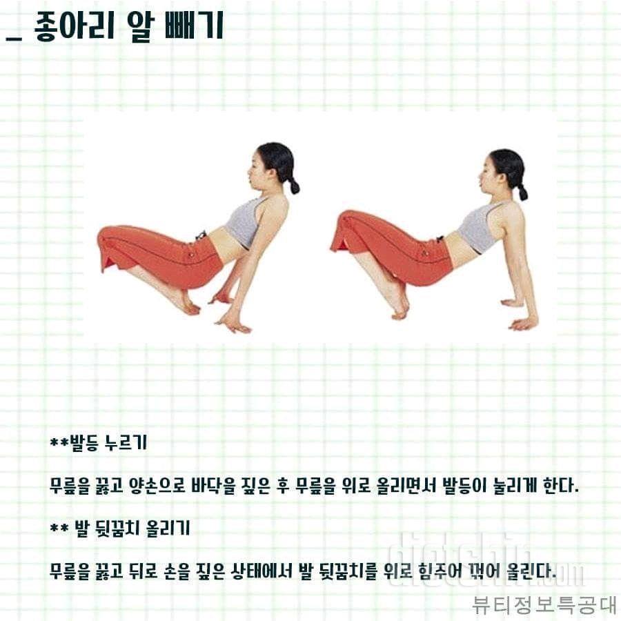 종아리 알 빼는 팁