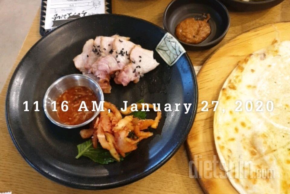 1/27(월)하루식단.냥이사진~♡