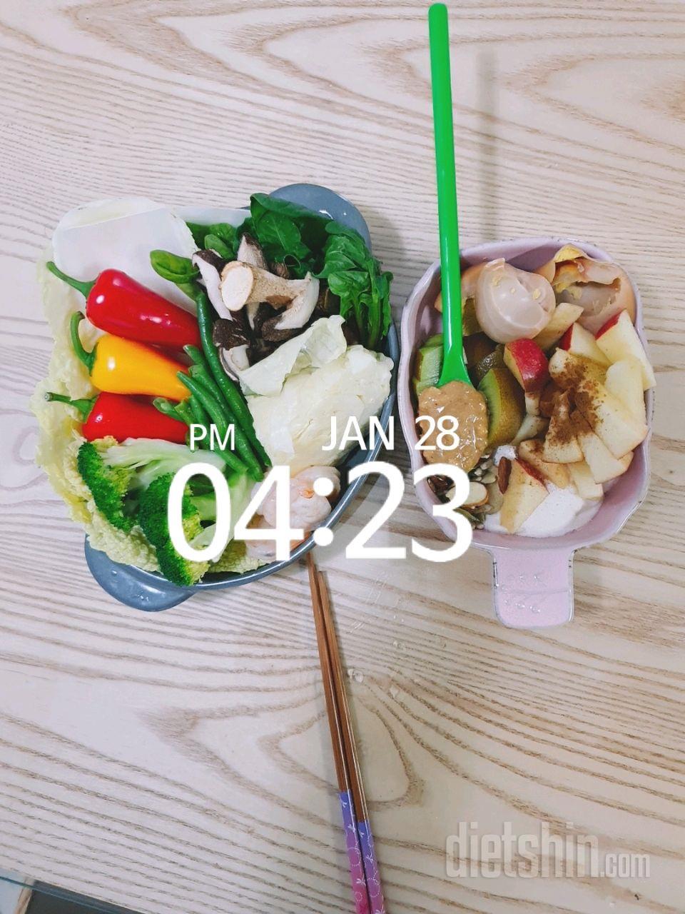 01월 28일( 점심식사 591kcal)