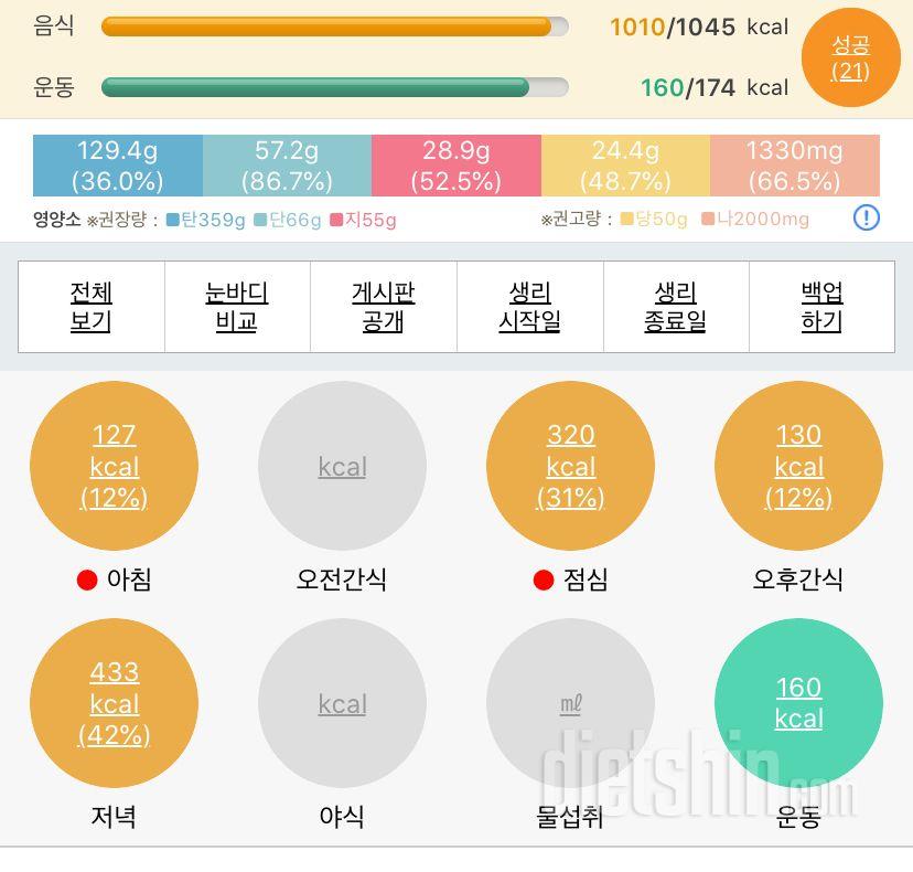 30일 야식끊기 1일차 성공!