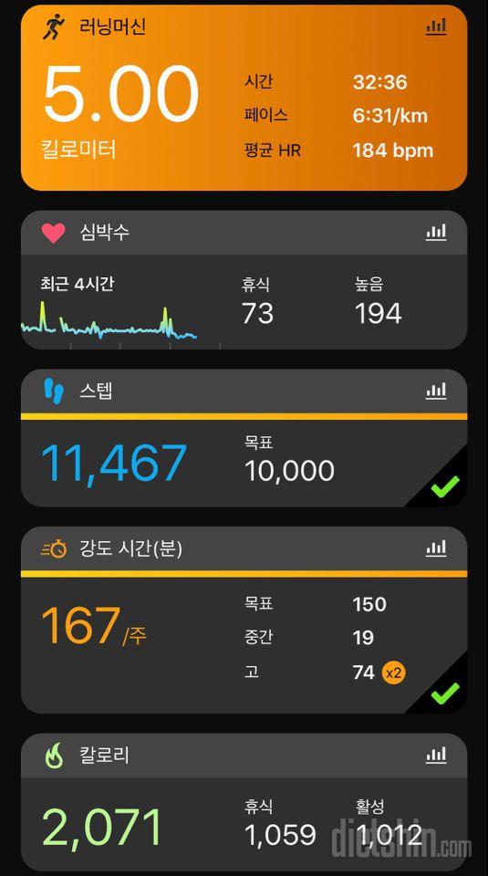 02월 04일(운동 1012kcal)